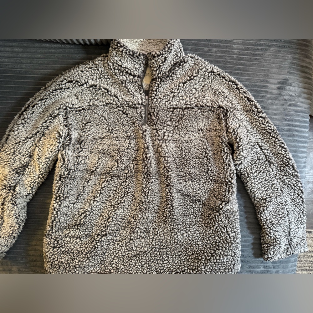 Thread & Supply Cream and Brown Sherpa Jacket